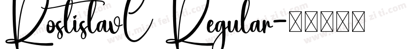RostislavC Regular字体转换